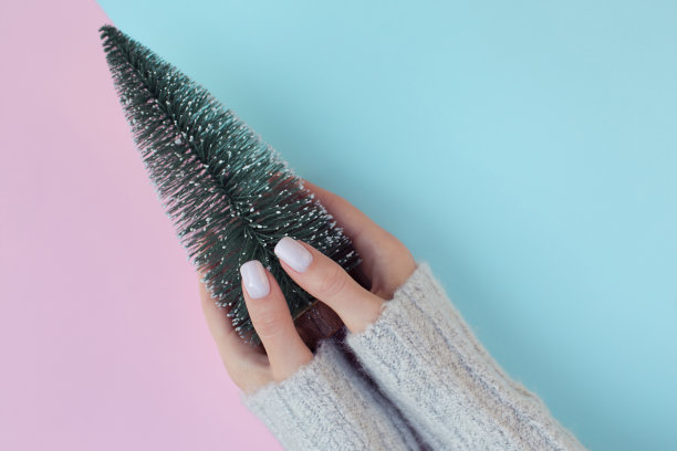 时尚的女修指甲。图片下载