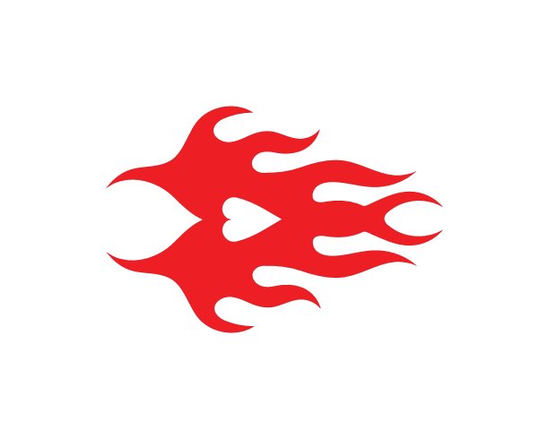 火焰Logo模板矢量图标，石油、天然气和能源logo图片下载