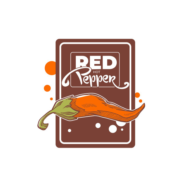 红辣椒速写标志，标签，不干胶和标志，用字母组成图片下载