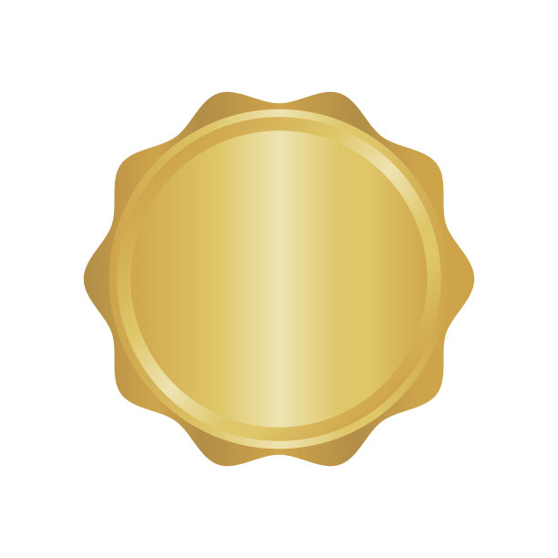 现代金圈金属徽章，标签及设计元素。矢量插图。图片下载