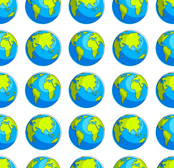 地球行星无缝背景，生态背景为生态保护网站，矢量壁纸或网站背景。图片下载