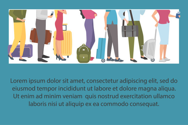 在机场排队上飞机图片下载