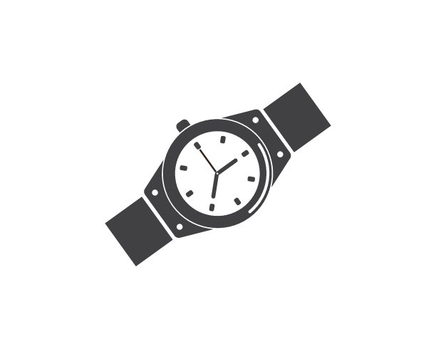 手表图标矢量模板设计图片下载