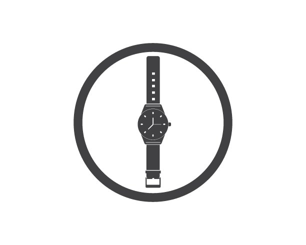 手表图标矢量模板设计图片下载