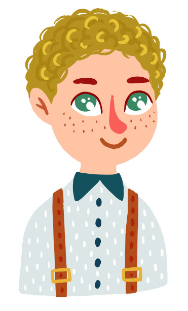 矢量插图与可爱的男孩图片下载