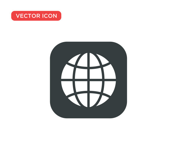 全球网络图标矢量插图设计图片下载