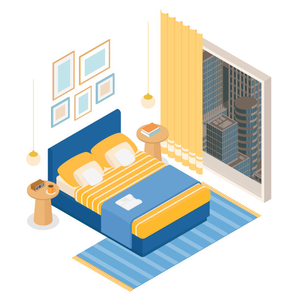 等距酒店卧室图片下载