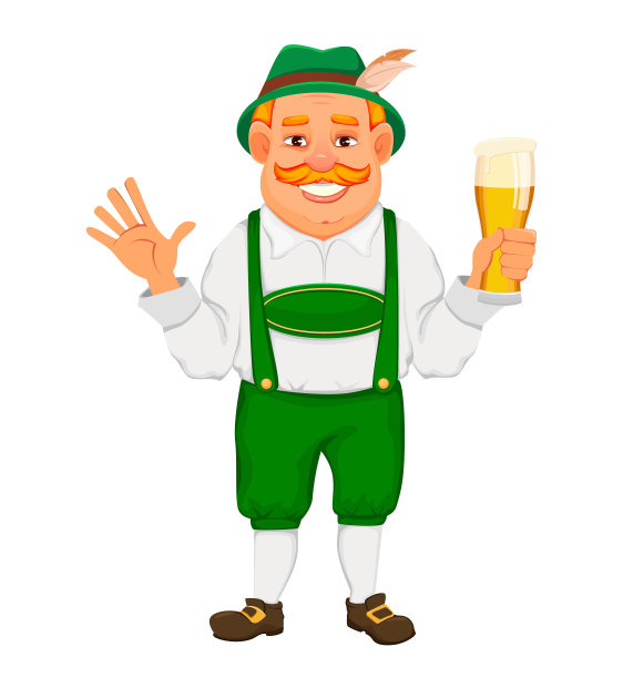 啤酒节,啤酒节。开朗的人图片下载