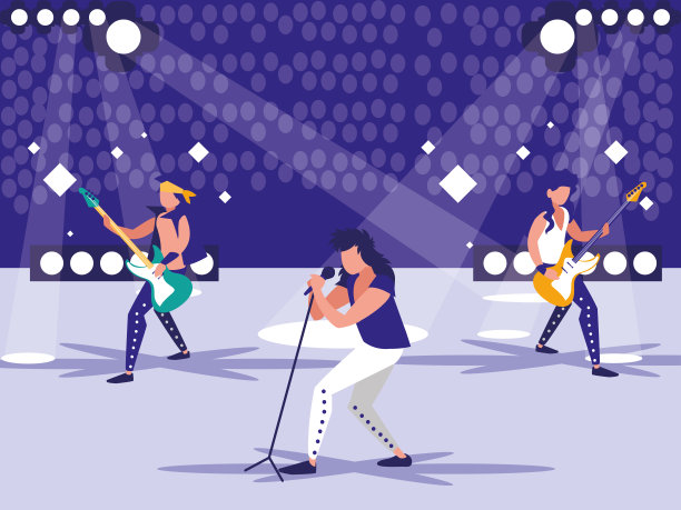 有摇滚音乐会的体育场图片下载