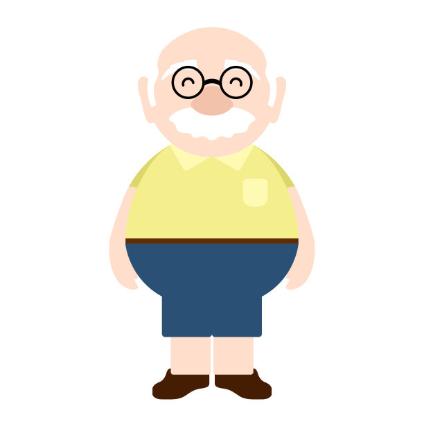 孤独的快乐老人图片下载