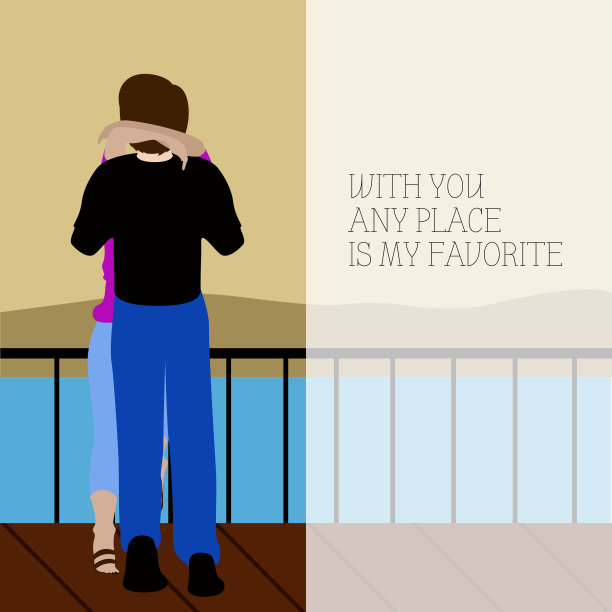 浪漫情侣卡图片下载