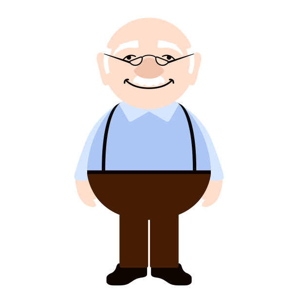 孤独的快乐老人图片下载