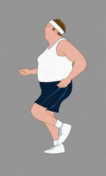 胖子慢跑图片下载