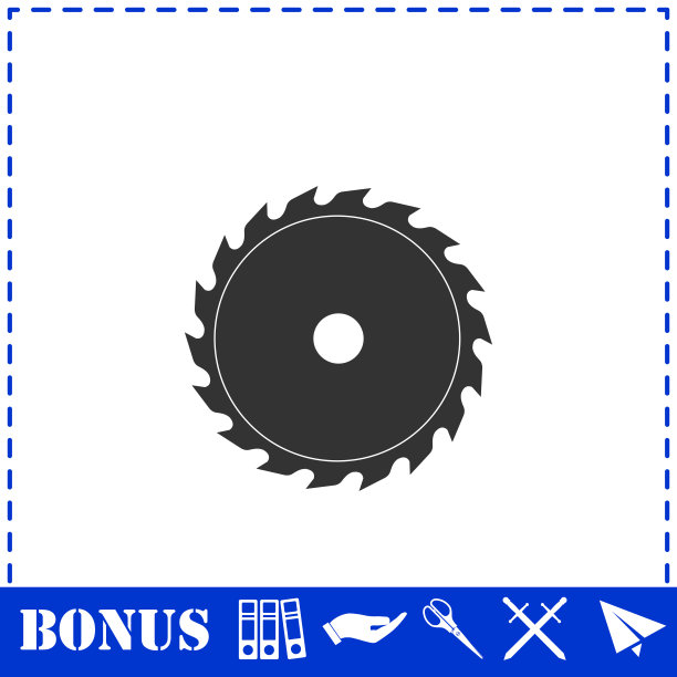 工业锯图标平板图片下载