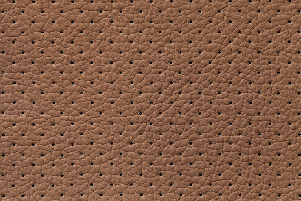 穿孔棕色皮革纹理背景，特写。青铜背景从皱纹皮肤。图片下载