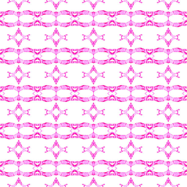 粉红色几何无缝图案。手绘waterc图片下载