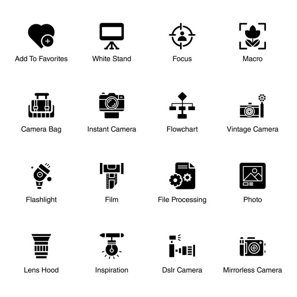 艺术摄影固体矢量包图片下载