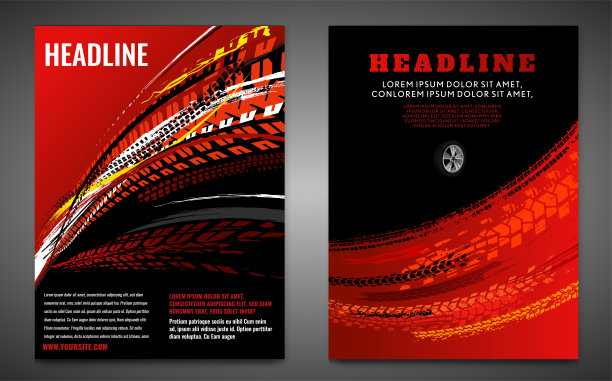 垃圾轮胎海报套装图片下载