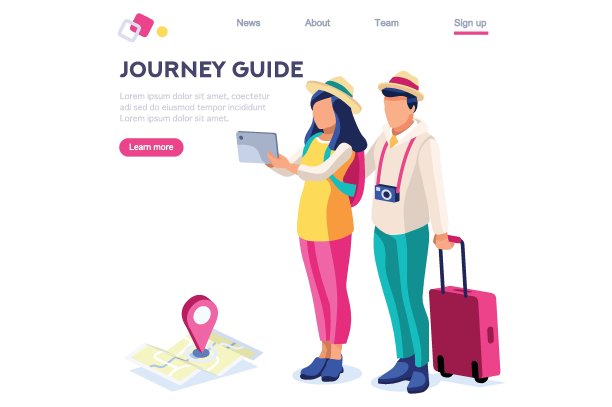 导游和行李图片下载