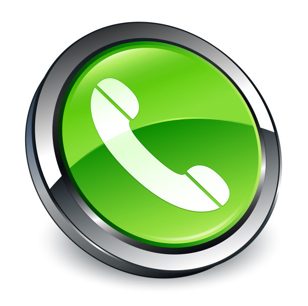 手机图标3d绿色圆形按钮图片下载