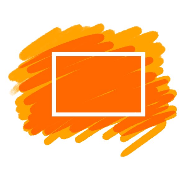 橙色和黄色背景上的白色框架图片下载