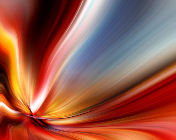 蓝色爆发波抽象艺术图片下载