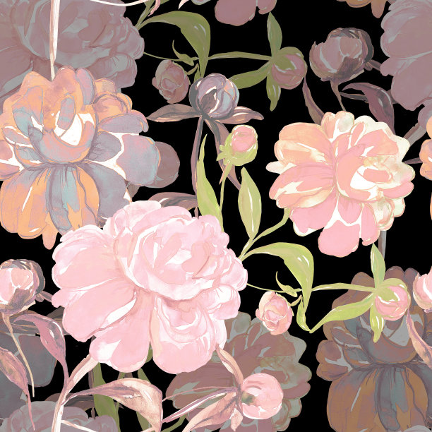 牡丹图案图片下载