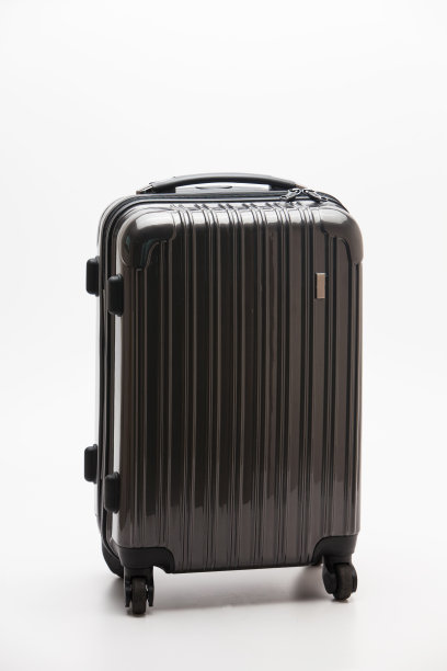 灰色的手提箱孤立图片下载