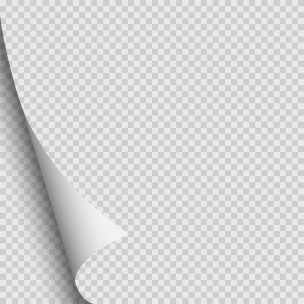 纸张的卷曲角。图片下载