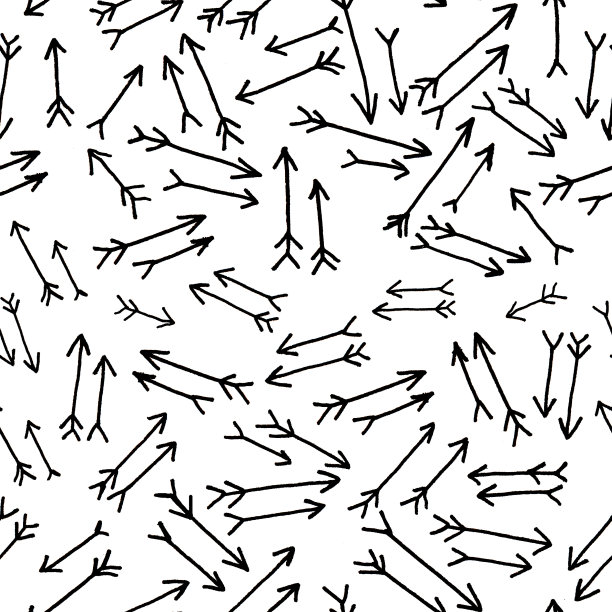 水彩抽象图案与箭头。手画水彩。无缝模式的织物，纸张和其他印刷和网络项目。图片下载