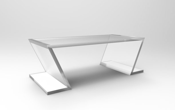 一个很酷的办公室桌子的3D插图图片下载