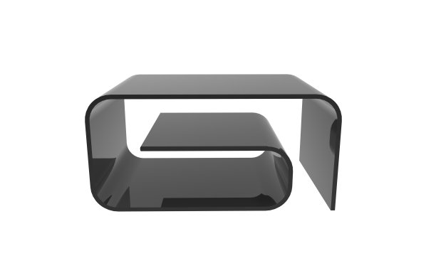 在白色背景上的现代咖啡桌的3d插图图片下载