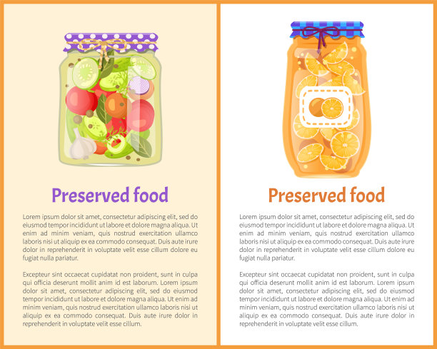 保存水果和蔬菜设置矢量图标图片下载