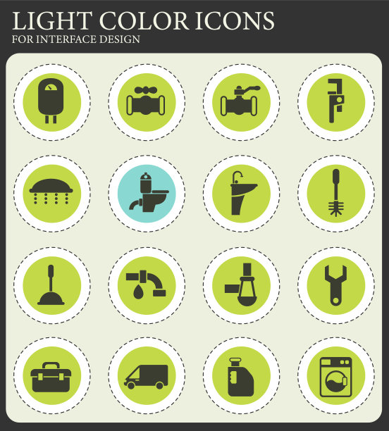 水管服务图标集图片下载