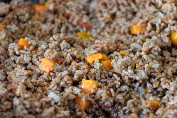 墨西哥传统的皮卡迪洛牛肉粉配胡萝卜图片下载