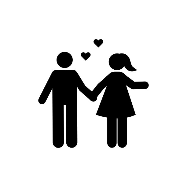 女孩男孩学校的爱情偶像。返校插画图标元素。用于网站、网页设计、手机应用、UI、UX的标志和符号收集图标图片下载