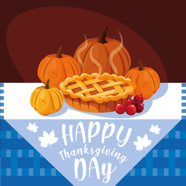 感恩节南瓜和馅饼图片下载