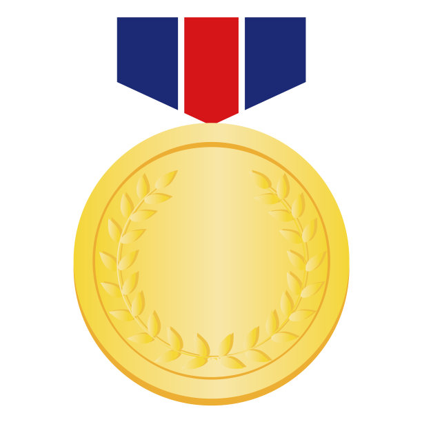 插图材料的金牌。图片下载