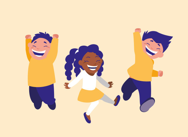 一群可爱的孩子在庆祝图片下载