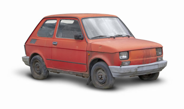 红色的紧凑型轿车图片下载