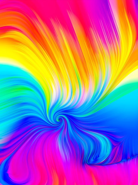 生动调色板的展开图片下载