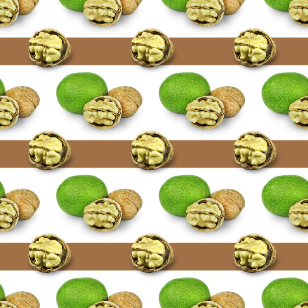 质地无缝的核桃是不同形态的水果图片下载