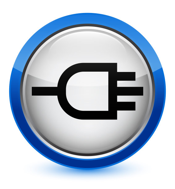 连接图标水晶蓝色圆形按钮图片下载