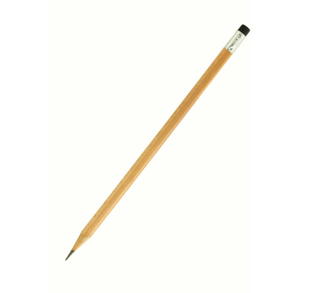 木制铅笔孤立在白色背景上图片下载