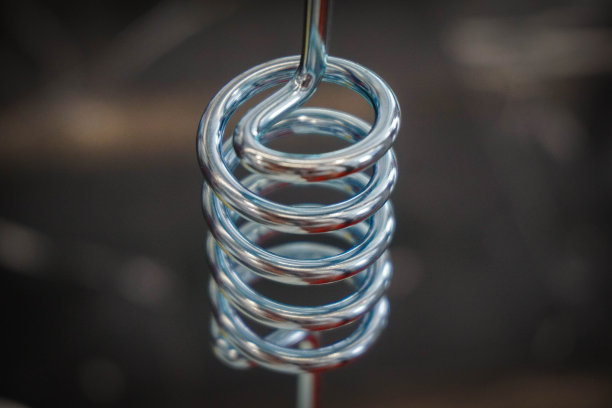 银色金属螺线图片下载