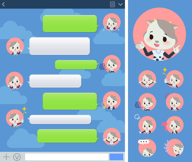 动物奶牛女孩图片下载