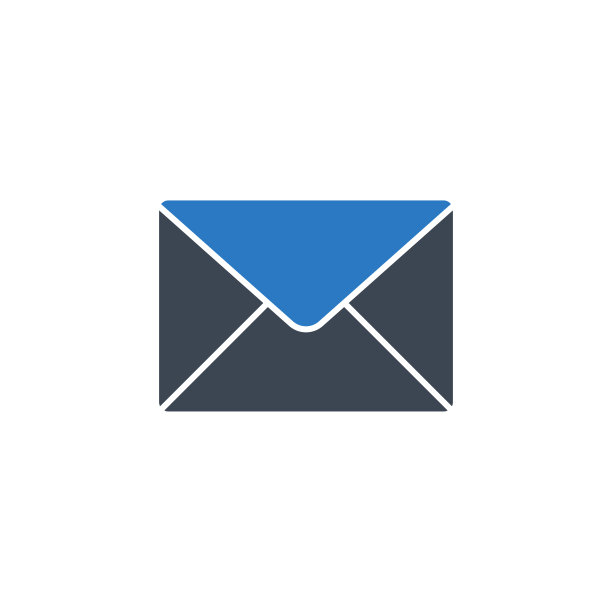 邮件相关的矢量字形图标。图片下载