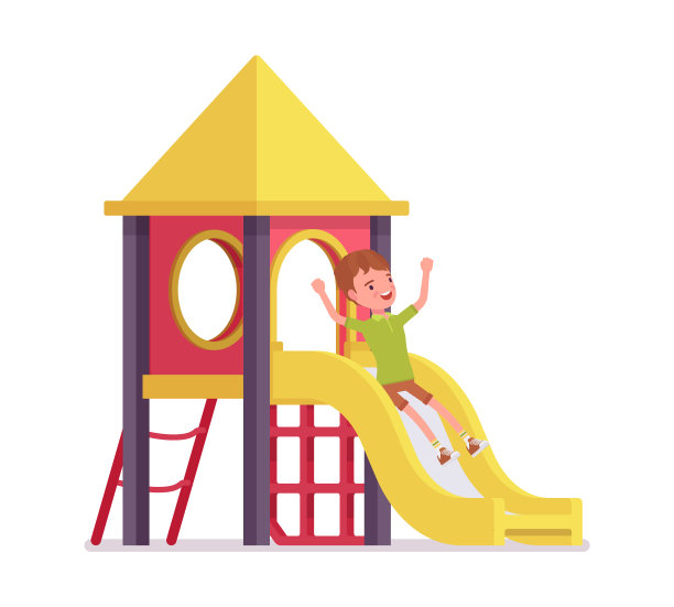 男孩7-9岁，活跃的学龄儿童下滑图片下载