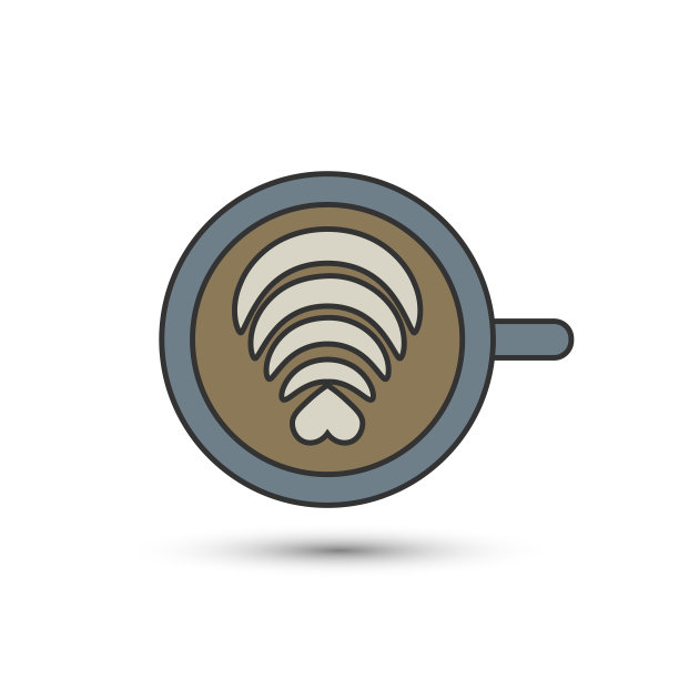 杯热咖啡图标在平的风格。矢量饮料符号为您的网站设计，标志，应用程序，UI。图片下载