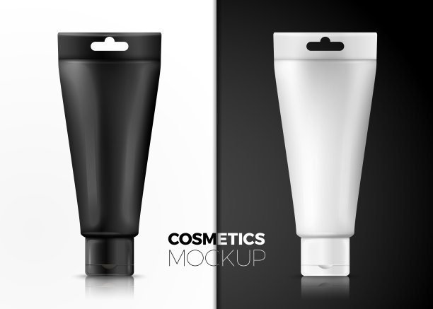 矢量奶油管悬挂在黑色和白色图片下载